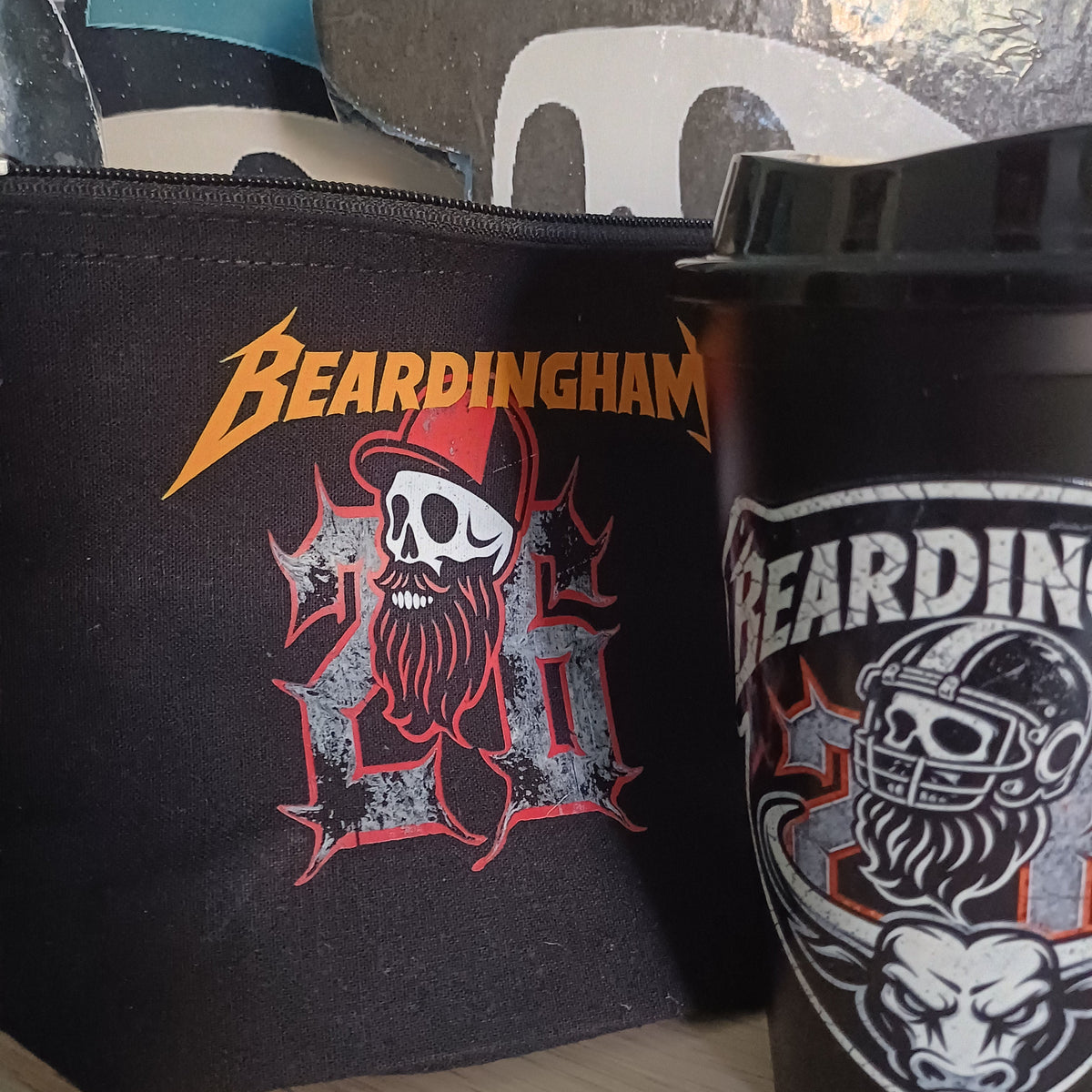 Travel Coffee Cups  & Beardy Treasure Zippy Bag