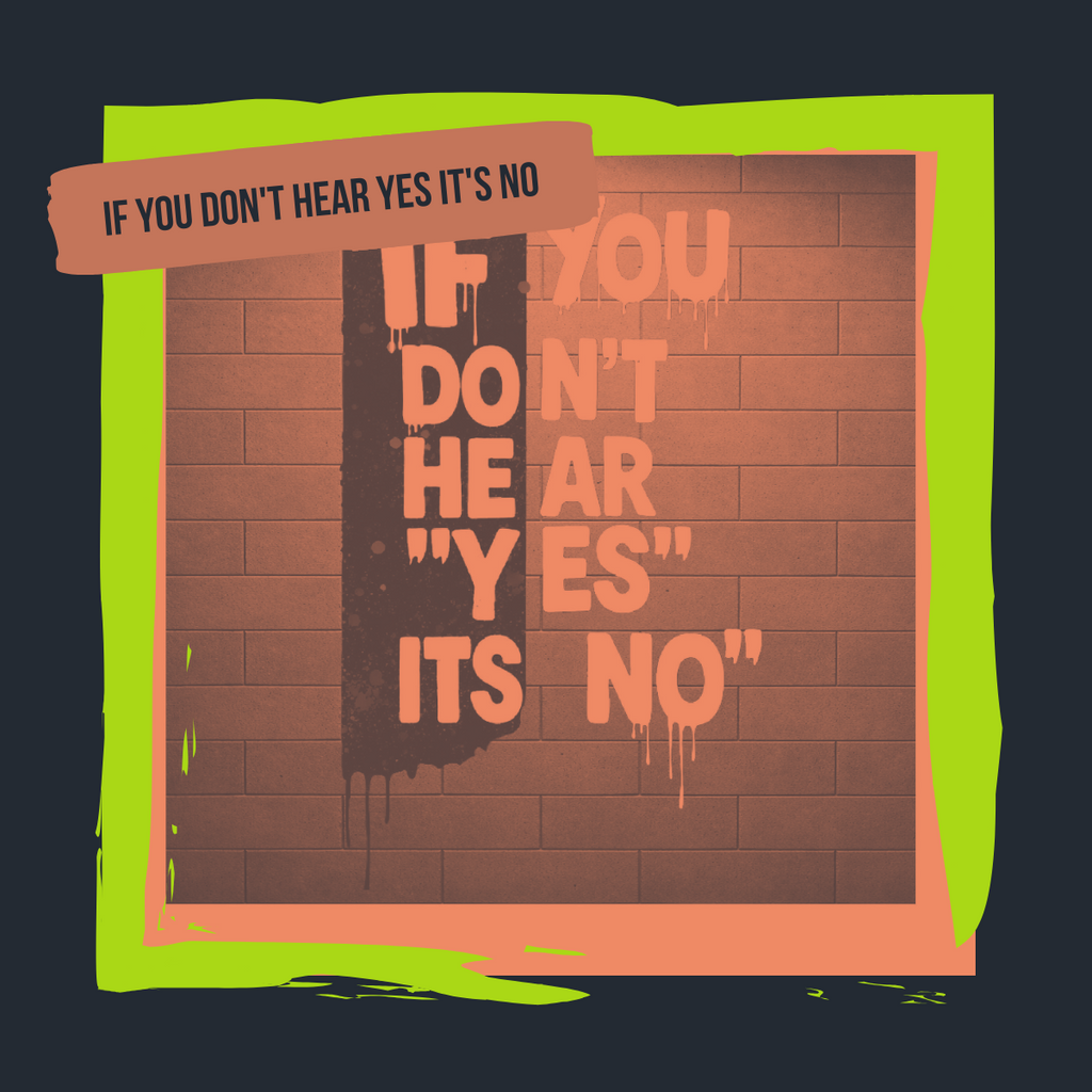 IF YOU DON'T HEAR YES IT'S NO